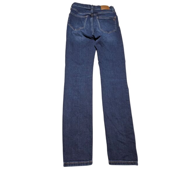 Madewell 9" Mid Rise Skinny Jeans Womens Size 26 Mid Rise Dark Wash Denim Pants - Picture 3 of 6